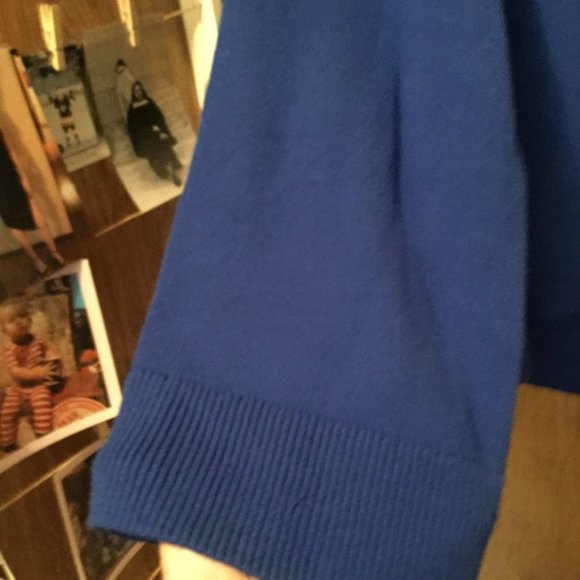 NWT Michael Kors blue knit wide sleeve sweater - Picture 2 of 5